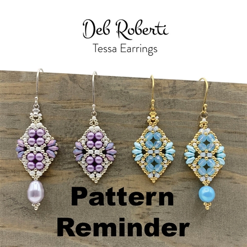Deb Roberti's Tessa Earrings Pattern Reminder