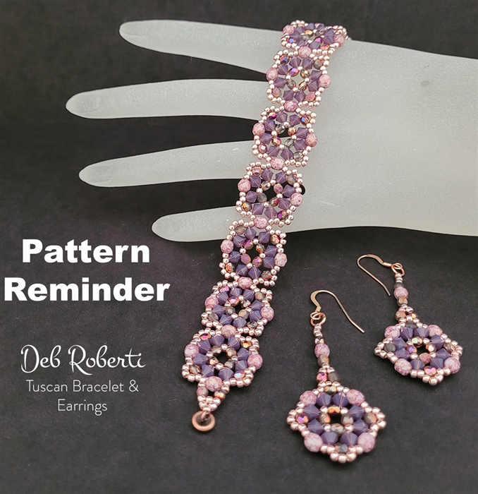 Deb Roberti's Tuscan Bracelet Pattern Reminder
