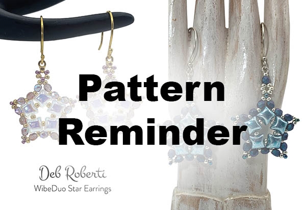 Deb Roberti's WibeDuo Star Earrings Pattern Reminder