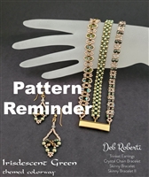 Iridescent Green themed colorway Pattern Reminder