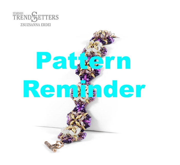 Starman Blooming Teacups Bracelet Pattern Reminder