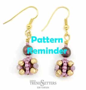 Starman Bon Bon Earrings Pattern Reminder