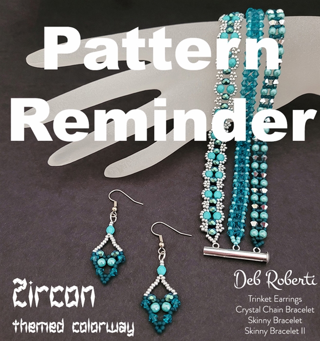 Zircon themed colorway Pattern Reminder