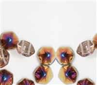 12mm Pyramid Hex Two Hole Beads - PYH12-00030-29500 - Crystal Sliperit - 1 Bead