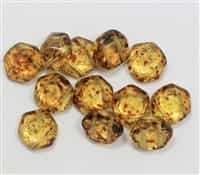12mm Pyramid Hex Two Hole Beads - PYH12-00030-86800 - Crystal Picasso - 1 Bead
