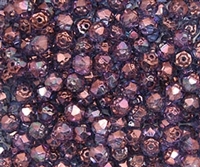 Renaissance Firepolish 6mm : FP6-15726 - Luster - Transparent Amethyst - 25 pieces