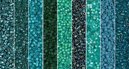 Azure Monday - Exclusive Mix of Miyuki Delica Seed Beads