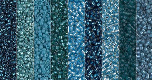 Biscay Bay Monday - Exclusive Mix of Miyuki Delica Seed Beads