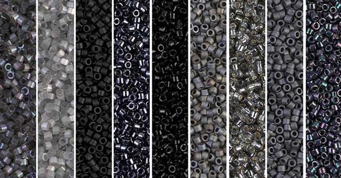 Black Monday - Exclusive Mix of Miyuki Delica Seed Beads