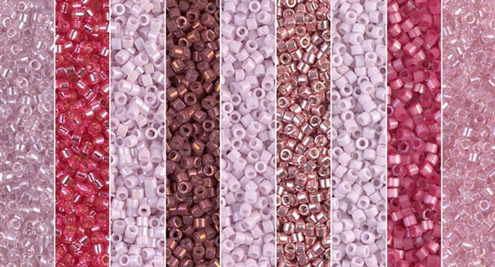 Cashmere Rose Monday - Exclusive Mix of Miyuki Delica Seed Beads