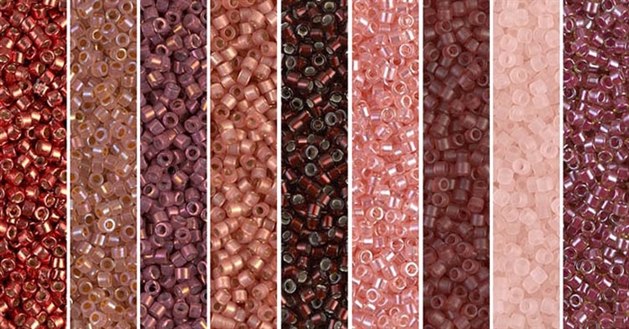 Claret Monday - Exclusive Mix of Miyuki Delica Seed Beads