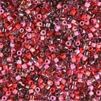 Miyuki 10/0 Delica Seed Bead Mix 7 Grams Crimson Tide