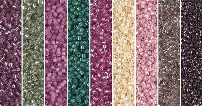 Dark Plum Monday - Exclusive Mix of Miyuki Delica Seed Beads