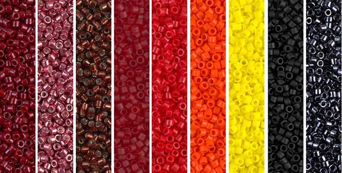 Fired Up Monday - Exclusive Mix of Miyuki Delica Seed Beads