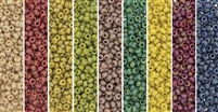 Glazed Monday Rounder - Exclusive Mix of Miyuki Rocaille Seed Beads