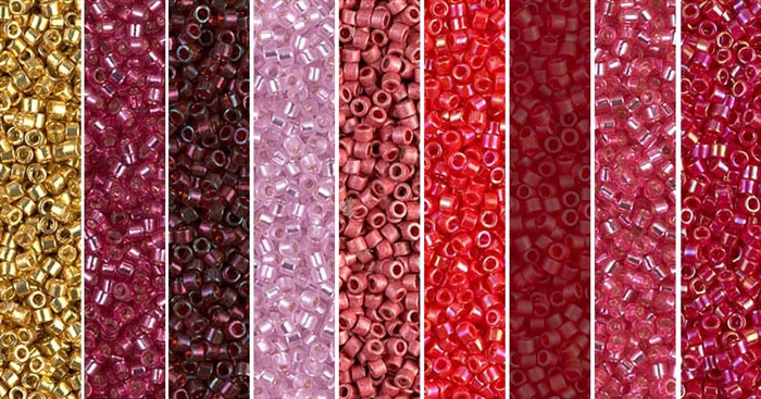 Golden Rose Monday - Exclusive Mix of Miyuki Delica Seed Beads