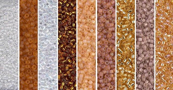 Honey Butter Monday - Exclusive Mix of Miyuki Delica Seed Beads