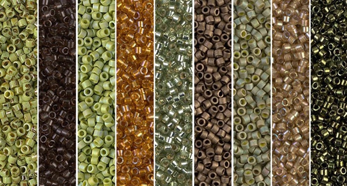 Key Lime Picasso Monday - Exclusive Mix of Miyuki Delica Seed Beads