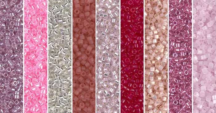 Pink Lavender Monday - Exclusive Mix of Miyuki Delica Seed Beads