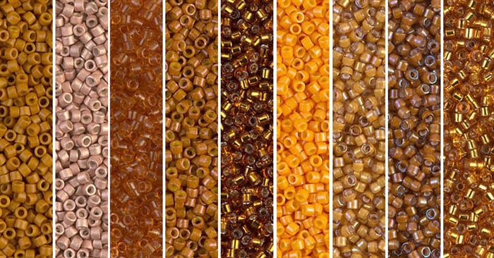 Pumpkin Spice Monday - Exclusive Mix of Miyuki Delica Seed Beads