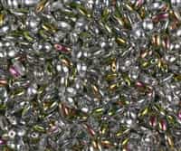 Vitrail Czech Rizo Seed  Beads - 8 Grams