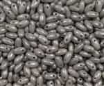 Grey Luster Czech Rizo Seed  Beads - 8 Grams