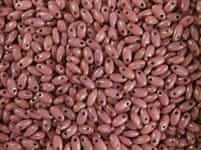 Antique Lila Luster Czech Rizo Seed  Beads - 8 Grams