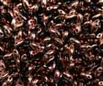 Smoked Topaz Capri Gold Czech Rizo Seed  Beads - 8 Grams