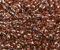 Rosaline Capri Gold Czech Rizo Seed  Beads - 8 Grams