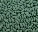 Jade Matted Czech Rizo Seed  Beads - 8 Grams