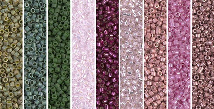 Rose Trellis Monday - Exclusive Mix of Miyuki Delica Seed Beads