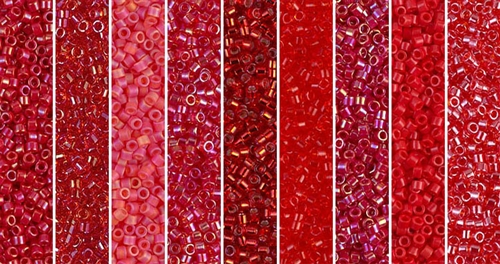 Birthstone - Ruby Monday - Exclusive Mix of Miyuki Delica Seed Beads