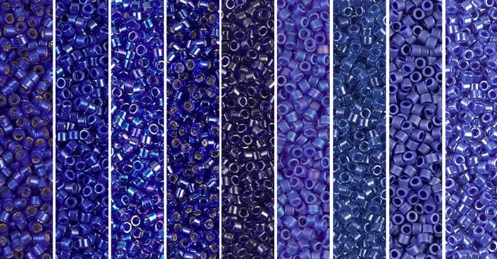 Sapphire Monday - Exclusive Mix of Miyuki Delica Seed Beads