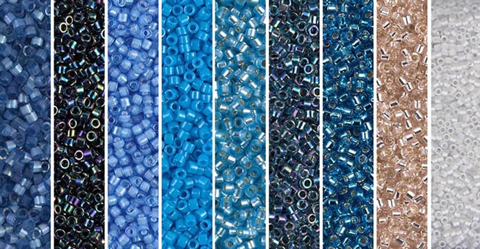 Seascape Monday - Exclusive Mix of Miyuki Delica Seed Beads