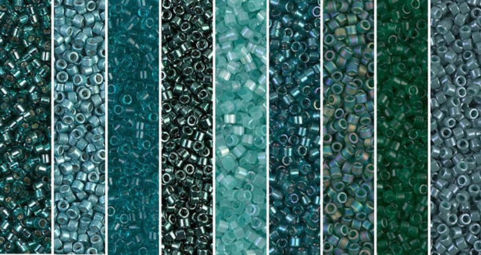 Shaded Spruce Monday - Exclusive Mix of Miyuki Delica Seed Beads