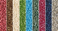 Stacked Crescent Monday - Exclusive Mix of Miyuki Delica Seed Beads