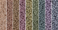 Translucent Monday Rounder - Exclusive Mix of Miyuki Rocaille Seed Beads
