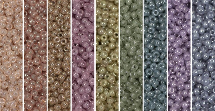 Translucent Monday Rounder - Exclusive Mix of Miyuki Rocaille Seed Beads