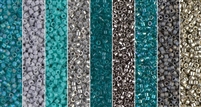 Tropical Teal Monday - Exclusive Mix of Miyuki Delica Seed Beads