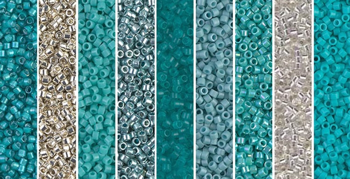 Turquoise Monday - Exclusive Mix of Miyuki Delica Seed Beads