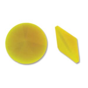 Matubo 18mm Rivoli - RV018OPYEL Opaque Yellow - 1 Rivoli