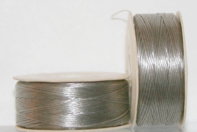 Size 0 Nymo Light Grey Bobbin