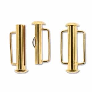 SBC 215GP- Gold Plate Slide Bar Clasp - 21.5mm