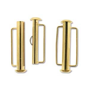 SBC265GP - Gold Plate Slide Bar Clasp - 26.5mm