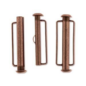 SBC315AC - Antique Copper Slide Bar Clasp - 31.5mm