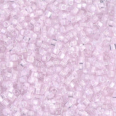 Miyuki Square 1.8MM Beads SBS0207 ICL Clear/Pink
