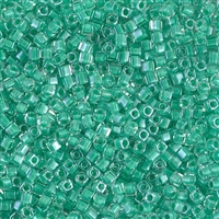 Miyuki Square 1.8MM Beads SBS0219 ICL Clear/Aqua Green