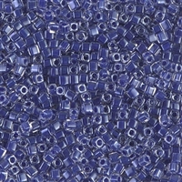 Miyuki Square 1.8MM Beads SBS0239 ICL Clear/Cobalt Blue