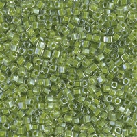 Miyuki Square 1.8MM Beads SBS0245 ICL Clear Lime Green