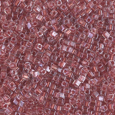 Miyuki Square 1.8MM Beads SBS2601 ICL Clear/Dusty Rose